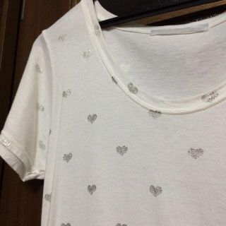 ヘザー(heather)のシルバー♡柄Tシャツ(Tシャツ(半袖/袖なし))