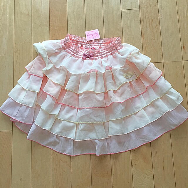 mezzo piano(メゾピアノ)のメゾピアノ♡新品フリルスカート140 キッズ/ベビー/マタニティのキッズ服女の子用(90cm~)(スカート)の商品写真