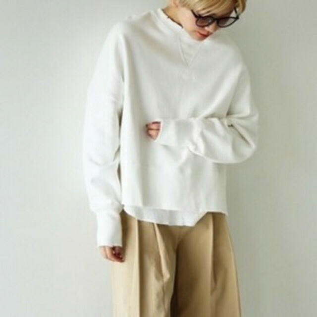 Layered Wide Sweat TODAYFUL タグ付き ホワイト