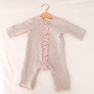 ザラキッズ(ZARA KIDS)の専用 ベビー フラワーコットンロンパース 美品ボンポワン ザラベイビー(ロンパース)