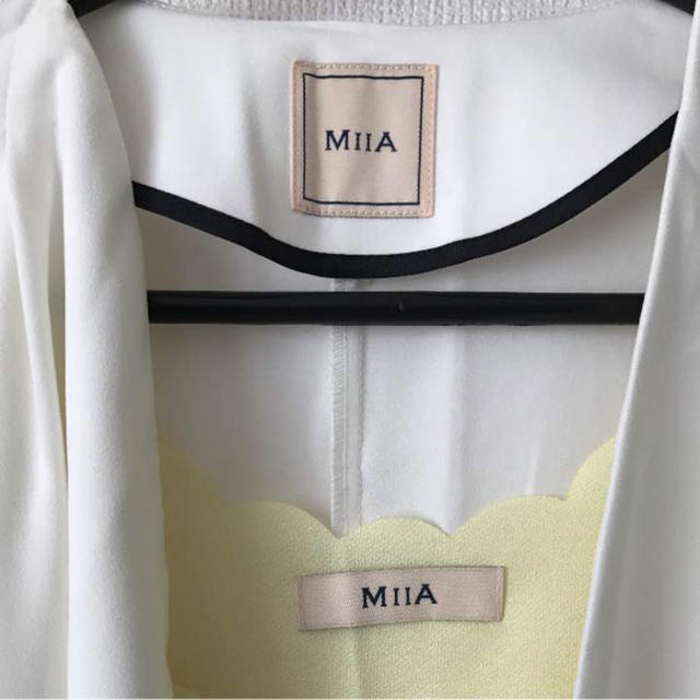 MIIA(ミーア)の美品MIIA白ベスト レディースのトップス(ベスト/ジレ)の商品写真