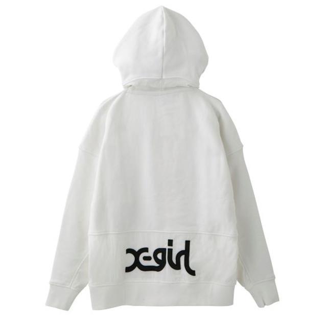 X-girl(エックスガール)のSPORTY SWEAT ZIP HOODIE X-girl レディースのトップス(パーカー)の商品写真