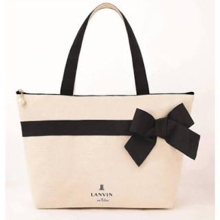 ランバンオンブルー(LANVIN en Bleu)のlanvin en bleu リボン付きトートバッグ(トートバッグ)