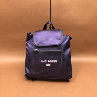 ラルフローレン(Ralph Lauren)の90s  ビンテージ POLOSPORT ロゴ リュック ネイビー(リュック/バックパック)