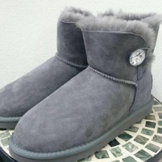 アグ(UGG)の新品 UGG アグ  ミニ ベイリーブリング グレー US8 25cm(ブーツ)