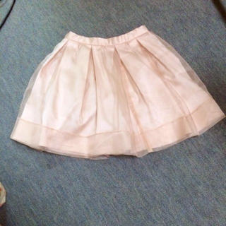 マーキュリーデュオ(MERCURYDUO)のピンク♡オーガンジースカート♡(ミニスカート)