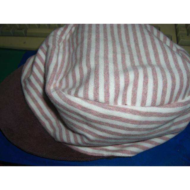 MUJI (無印良品)(ムジルシリョウヒン)のリバーシブルハット　ピンク　　サイズ　５７，５ｃｍ　　FU レディースの帽子(ニット帽/ビーニー)の商品写真