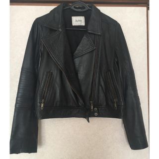 リリーブラウン✨ラムレザーライダースジャケット