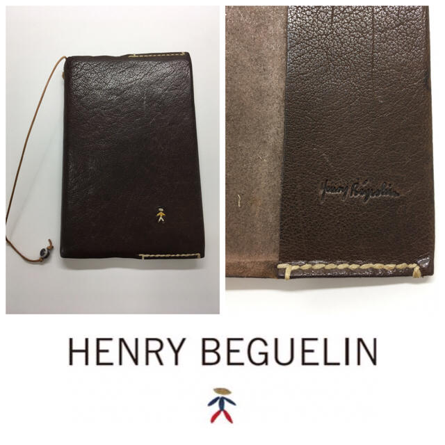 HENRY BEGUELIN(エンリーべグリン)のエンリーベグリン Henry Beguelin 本革 手帳 刺繍 クゥオバディス インテリア/住まい/日用品の文房具(カレンダー/スケジュール)の商品写真