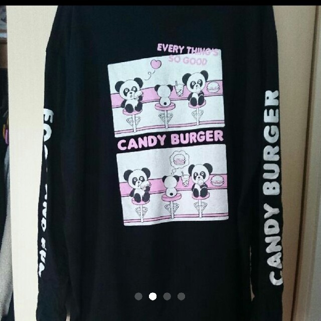 Candy Stripper(キャンディーストリッパー)のCANDY BURGER　ロンT♡ レディースのトップス(Tシャツ(長袖/七分))の商品写真