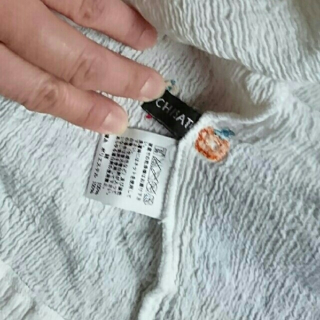 TSUMORI CHISATO(ツモリチサト)のスカラベ555様専用 ツモリチサト シャツ 白 刺繍 M レディースのトップス(シャツ/ブラウス(長袖/七分))の商品写真