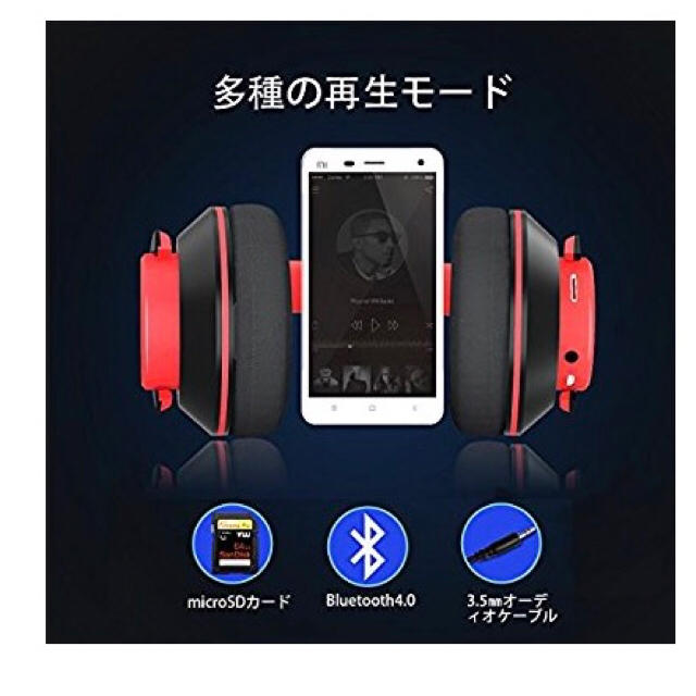 早い者勝ち！大得価！ワイヤレスヘッドホン ※値下げ交渉可 スマホ/家電/カメラのオーディオ機器(ヘッドフォン/イヤフォン)の商品写真