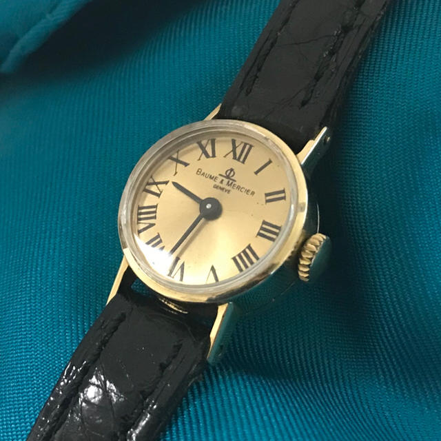 BAUME&MERCIER(ボームエメルシエ)の(Ranun様専用)Baume&Mercierボンメル 14K ローマ数字 レディースのファッション小物(腕時計)の商品写真