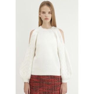 ジルスチュアート(JILLSTUART)のJILL STUART  ホーリーアンゴラ混ボリュームスリーブニット(ニット/セーター)