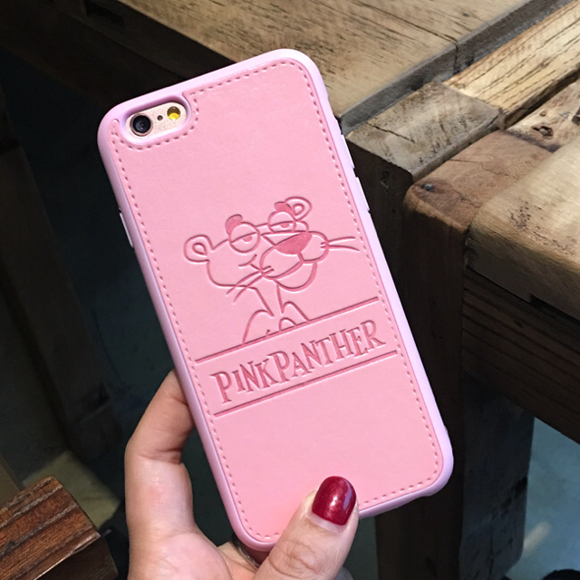 Iphone 8 ソフトレザー ケース 薄ピンク色 ピンクパンサーの通販 By Brunet ラクマ