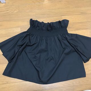 エモダ(EMODA)の【美品】EMODA オフショルダー 黒 (シャツ/ブラウス(半袖/袖なし))