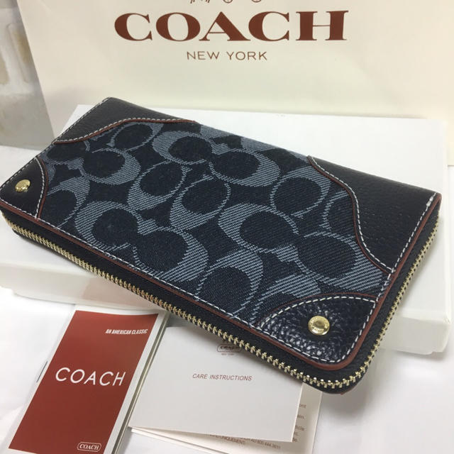 COACH(コーチ)のセール❣️新品コーチ長財布 F53769 ミッドナイトブルー レディースのファッション小物(財布)の商品写真