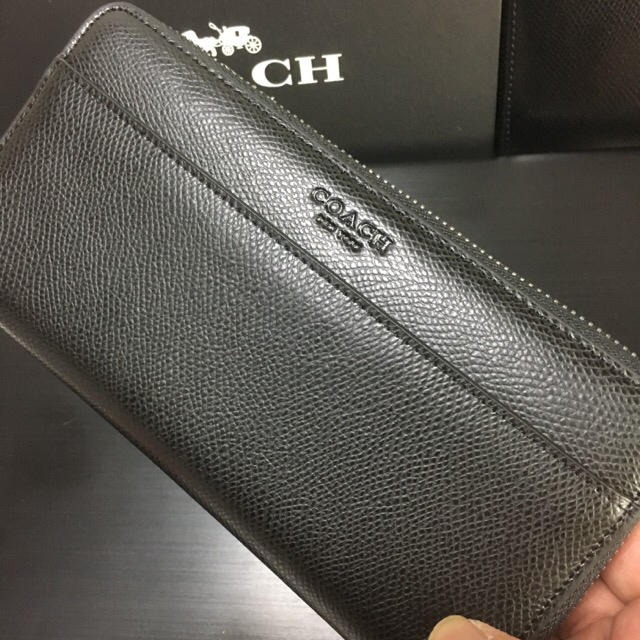 COACH(コーチ)のセール❣️メンズ新品コーチ 長財布F74977 グレインレザーラウンドファスナー メンズのファッション小物(長財布)の商品写真