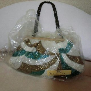 サック(SAC)のSAC　ビーズ　パーティーバッグ(ハンドバッグ)