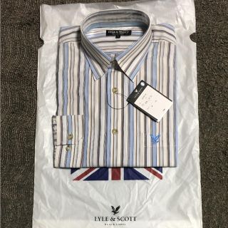 ライルアンドスコット(LYLE&SCOTT)の値下げ‼️新品未使用 LYLF&SCOTT 長袖Yシャツ ストライプ(シャツ)