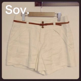 ダブルスタンダードクロージング(DOUBLE STANDARD CLOTHING)のSov.＊ベルト付きショーパン♡(ショートパンツ)