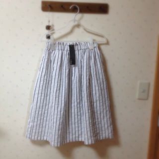 ダブルクローゼット(w closet)のストライプギャザースカート(ロングスカート)