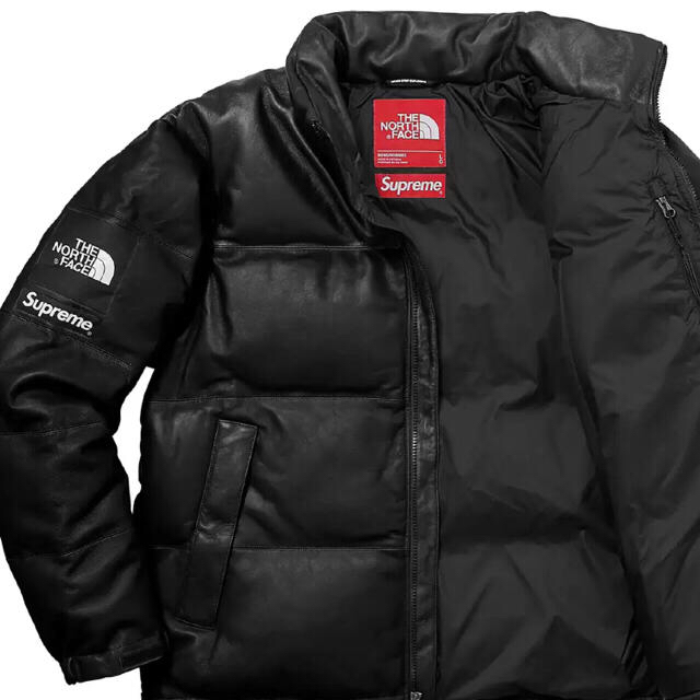 Supreme(シュプリーム)のSupreme  North Face LeatherNuptse Jacket メンズのジャケット/アウター(ダウンジャケット)の商品写真