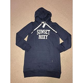 ロキシー(Roxy)のROXY ロキシー 新品 ネイビー 裏起毛 パーカー スウェット(パーカー)