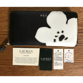 ラルフローレン(Ralph Lauren)の新品 ラルフローレン RLL 長財布 黒 花柄 フラワー(財布)