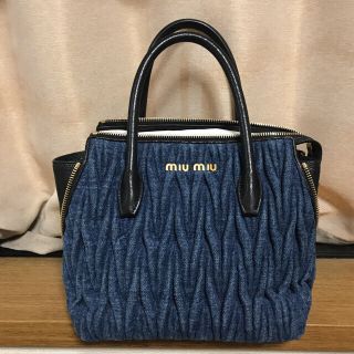 miumiu♡デニムマテラッセバッグ