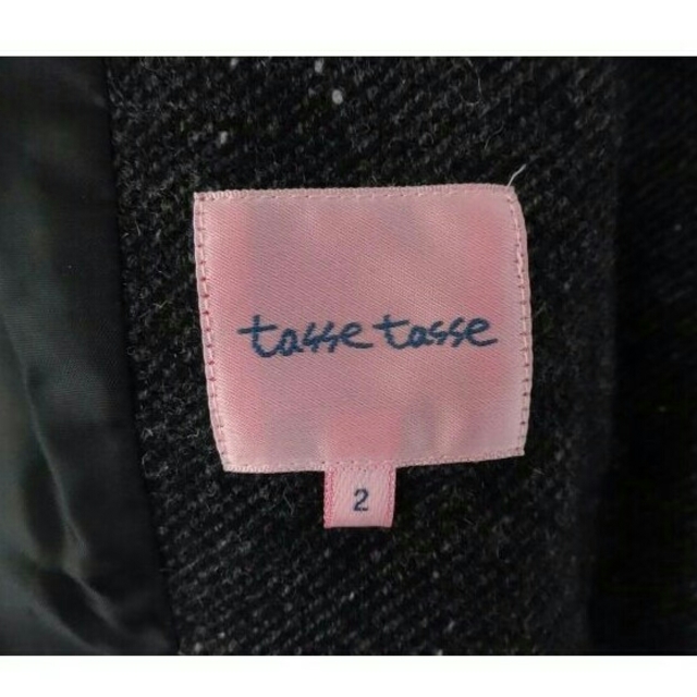 tasse tasse(タスタス)のtasse tasse グレー ジャケット アウター レディースのジャケット/アウター(テーラードジャケット)の商品写真
