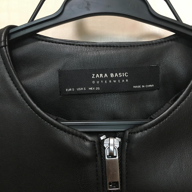 ZARA(ザラ)のフリルレザージャケット❤︎ZARA レディースのジャケット/アウター(ノーカラージャケット)の商品写真