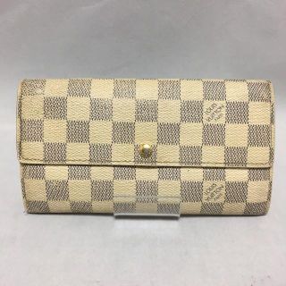 ルイヴィトン(LOUIS VUITTON)のトミーヒルフィガー5様ルイヴィトン　アズール　ファスナー付長財布　N61735(財布)