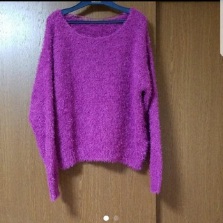 ジーユー(GU)の美品★GUニット服紫(ニット/セーター)