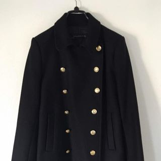 ザラ(ZARA)の【値下げしました！美品】ブラック ピーコート(ピーコート)