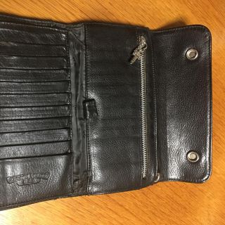 クロムハーツ(Chrome Hearts)のCHROME HEARTS Wave Wallet Heavy Leather(長財布)