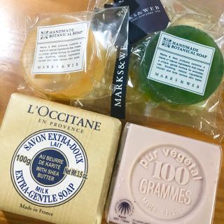 ロクシタン(L'OCCITANE)のアニー様専用♡新品！ロクシタン MARKS&WEB 石鹸バスソルトセット(ボディソープ/石鹸)