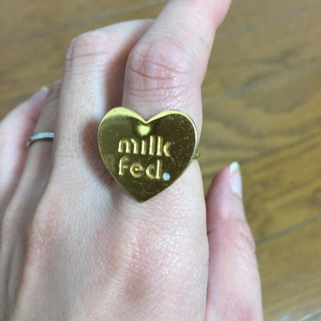 MILKFED.(ミルクフェド)のmilkfed ハート型ゴールドリング レディースのアクセサリー(リング(指輪))の商品写真