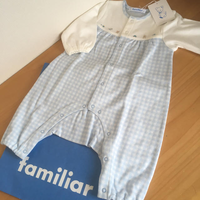 familiar(ファミリア)の新品★ファミリア ロンパース  キッズ/ベビー/マタニティのベビー服(~85cm)(ロンパース)の商品写真