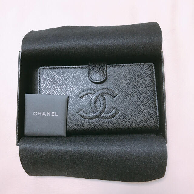 CHANEL シャネル 新品 キャビアスキン 長財布