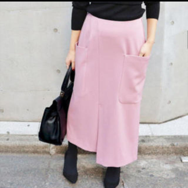 IENA(イエナ)のイエナ ビックポケットアシンメトリースカート38ピンク レディースのスカート(ロングスカート)の商品写真
