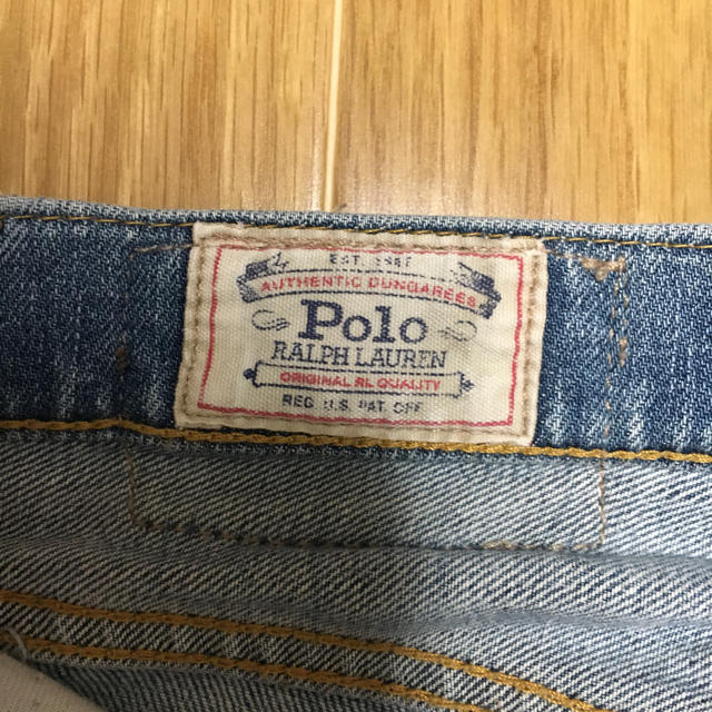 POLO RALPH LAUREN(ポロラルフローレン)のポロ ラルフローレン ダメージデニムパンツ レディースのパンツ(デニム/ジーンズ)の商品写真