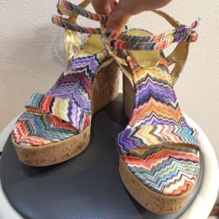 ミッソーニ(MISSONI)のMISSONI サンダル コルクヒール(サンダル)