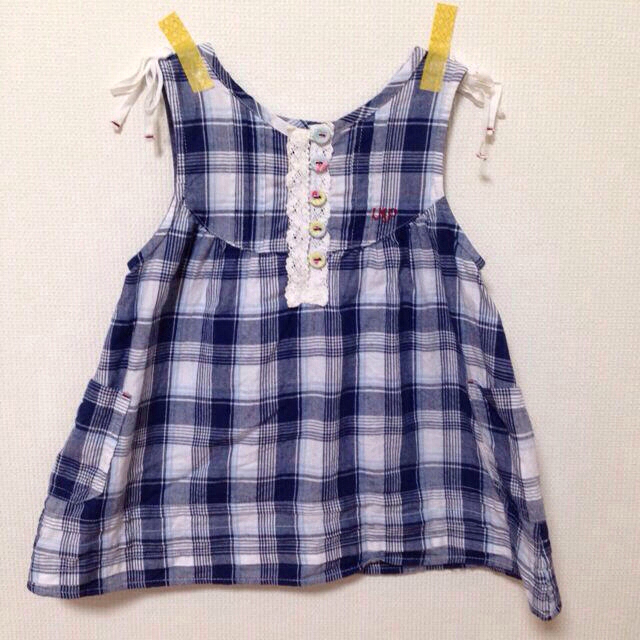 RAG MART(ラグマート)の80cm☆チェックワンピース キッズ/ベビー/マタニティのキッズ服女の子用(90cm~)(その他)の商品写真