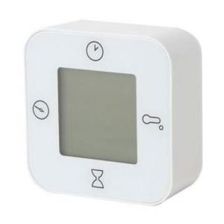 イケア(IKEA)の【IKEA】LOTTORP 時計/温度計/アラーム/タイマー, ホワイト(置時計)