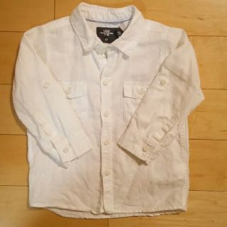 エイチアンドエム(H&M)のホワイトシャツ★H&M 12-18M(シャツ/カットソー)