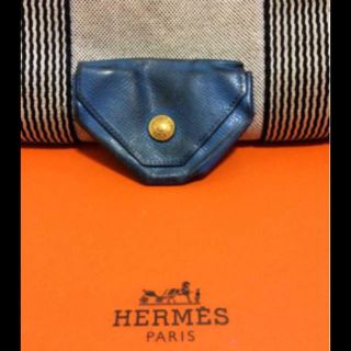 エルメス(Hermes)の本物エルメスのコインケース　ルヴァンキャトル　ブルー刻印U(コインケース)