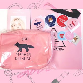 スリーシーイー(3ce)の3CE ✖️MAISON KITSUNE POUCH    PINK(ポーチ)