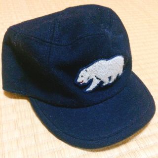 ブルーブルーエ(Bleu Bleuet)のシロクマ ワッペン キャップ(キャップ)