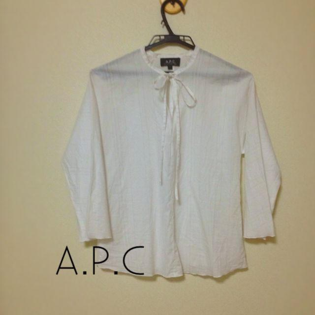 A.P.C(アーペーセー)の値下げ 美品a.p.c デザインブラウス レディースのトップス(シャツ/ブラウス(長袖/七分))の商品写真